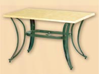 Alu Gartentisch mit Kunststoffplatte