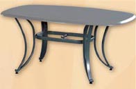 Alu Gartentisch mit Kunststoff Platte