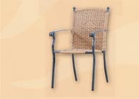 Teak Gartenmöbel Kunststoff Geflecht Gartenstuhl Alu